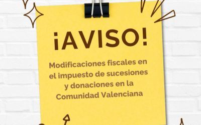 Modificaciones fiscales en el impuesto de sucesiones y donaciones